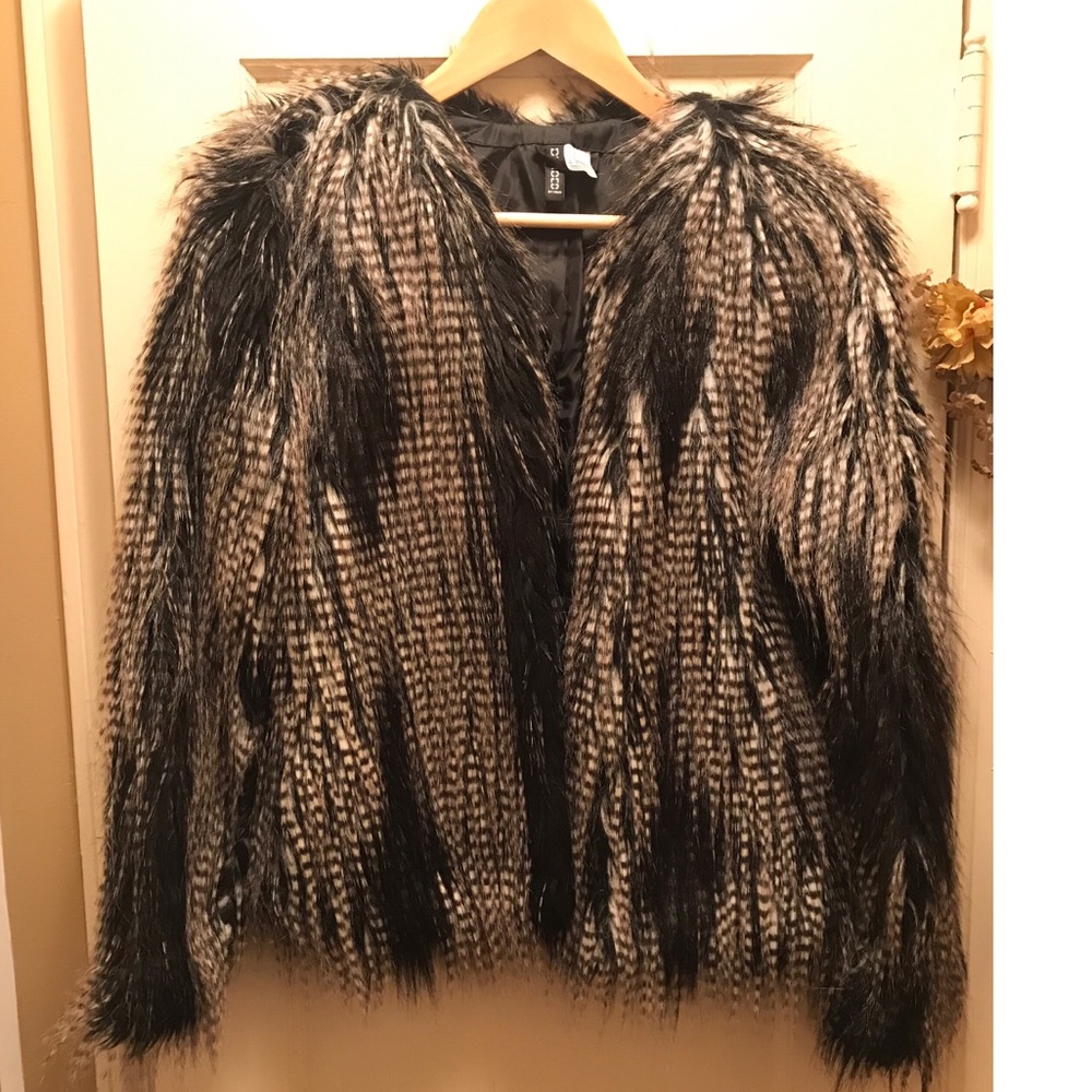 H&M fur jacket